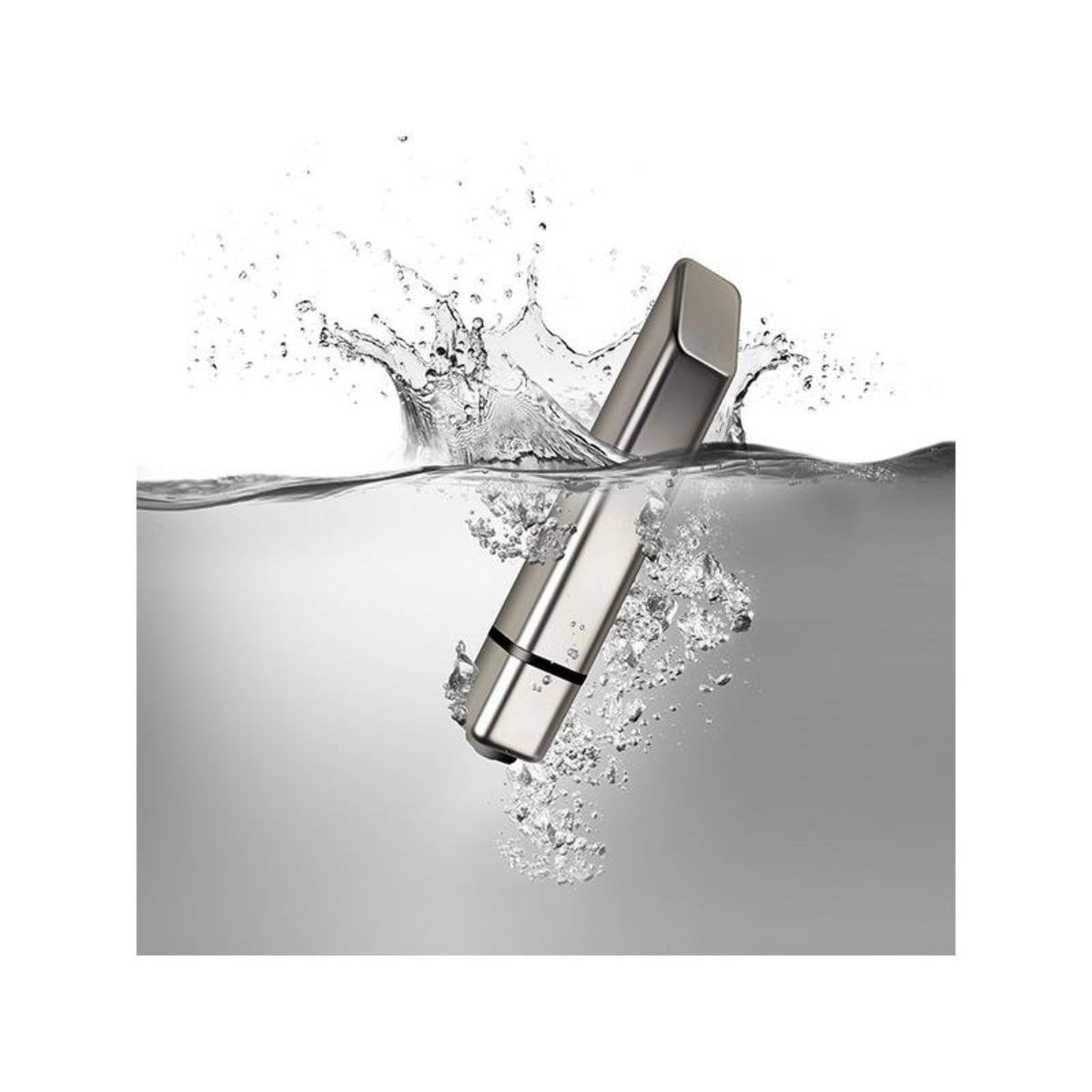 Rocks Off Bamboo 10 Speed Luxury Bullet Vibrator Moon Dust Silver