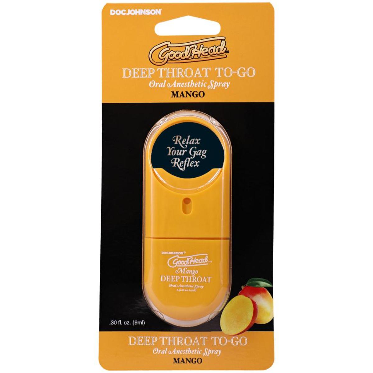 GoodHead Deep Throat To Go Spray Mango 30oz
