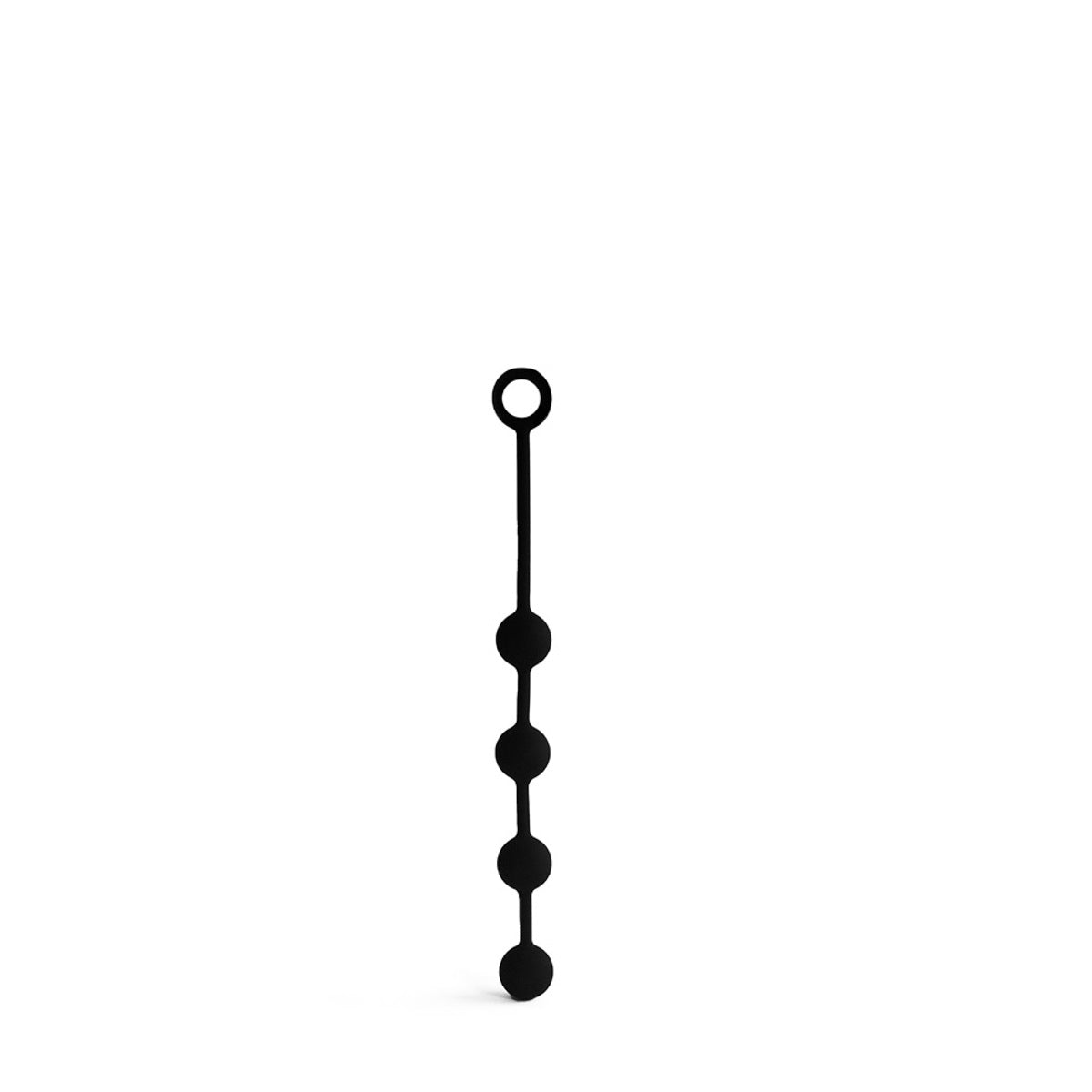 Brutus Pearls Silicone String Of Pearls Black Small 30mm