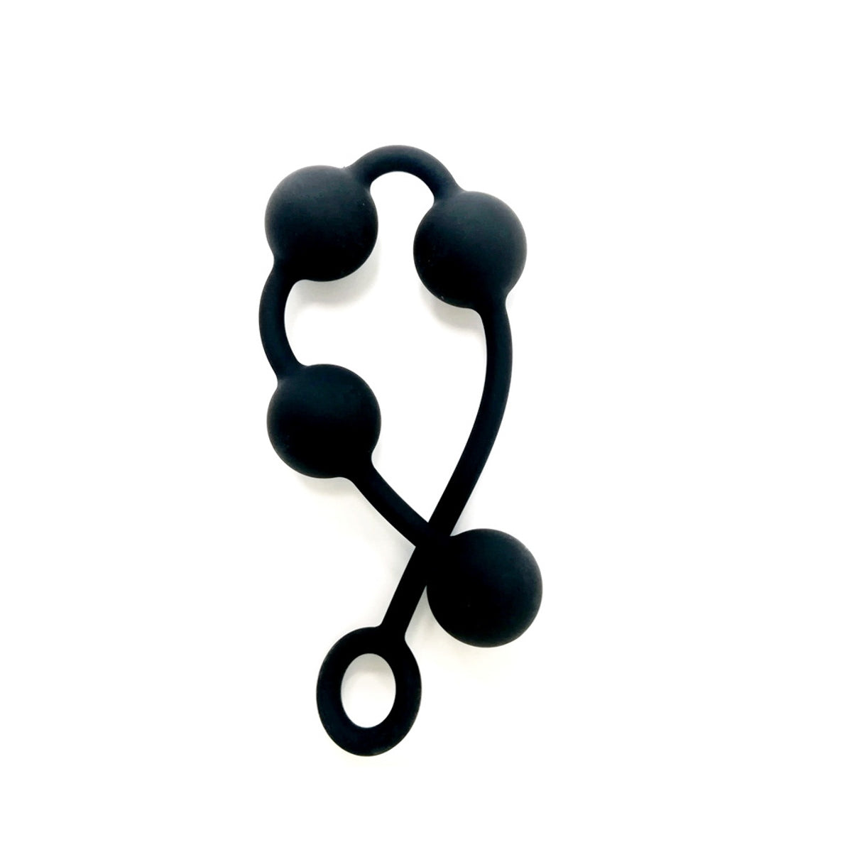 Brutus Pearls Silicone String Of Pearls Black Small 30mm