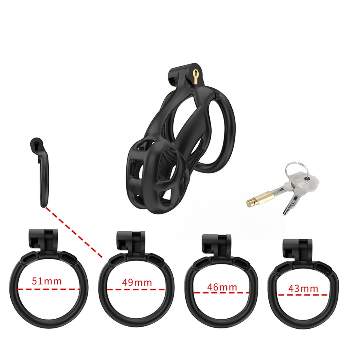 Cellmate Guardian Chastity Cage Size 2 Black