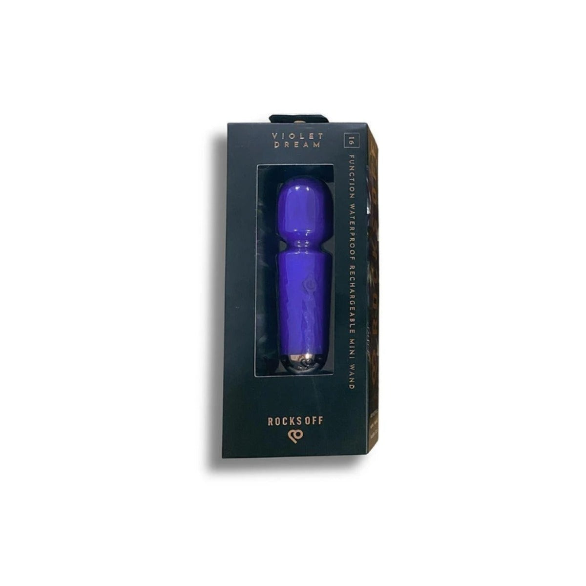 Rocks Off Rechargeable Mini Wand Vibrator Violet Dream