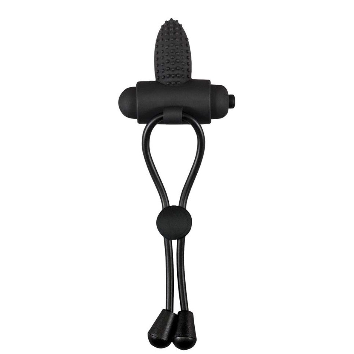 Maxx Men Vibrating Cocktie Silicone Cock Ring Black
