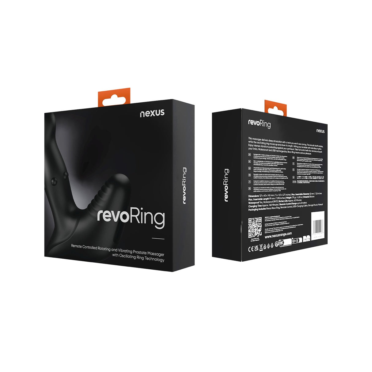 Nexus Revo Ring Rotating & Vibrating Prostate Massager Black