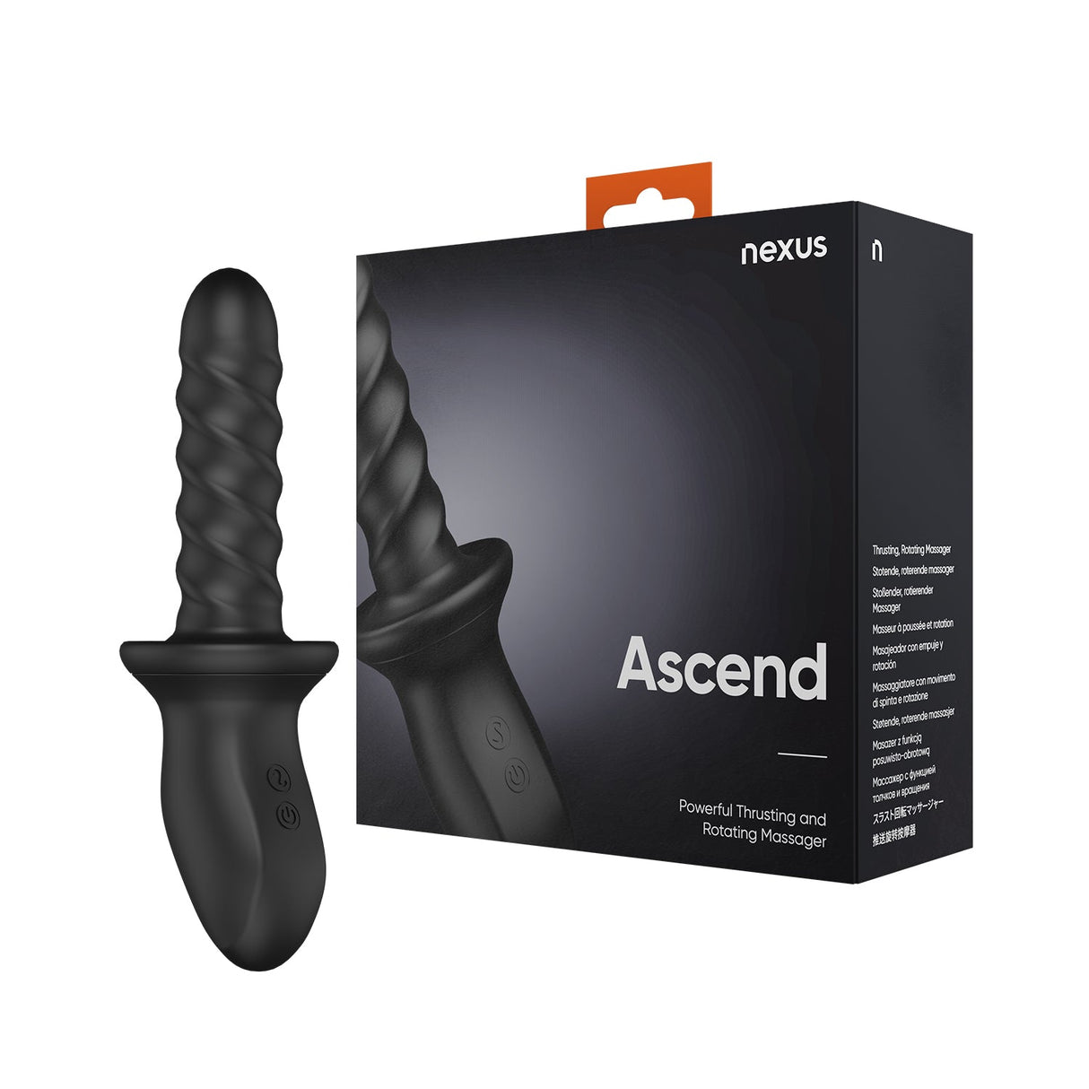 Nexus Ascend Thrusting & Rotating Massager Black