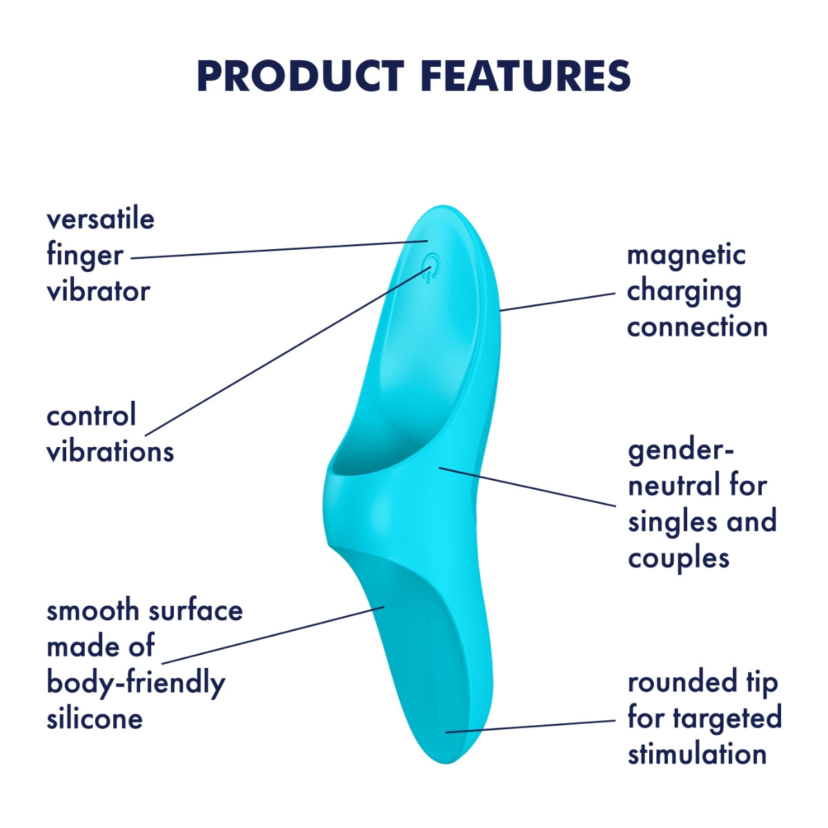 Satisfyer Teaser Finger Vibrator Blue