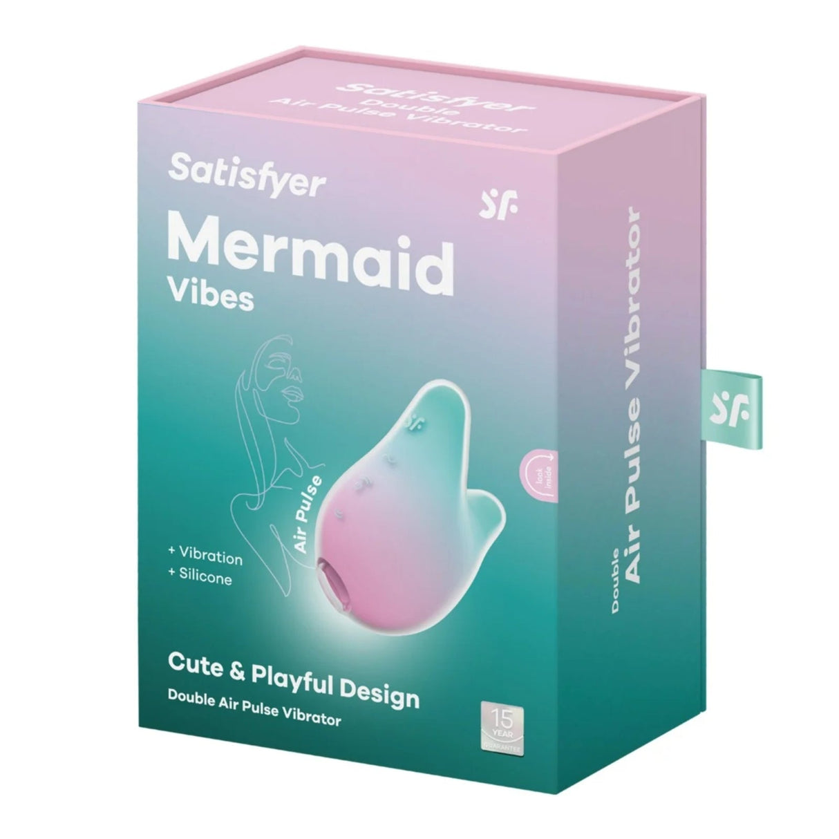 Satisfyer Mermaid Vibes Double Air Pulse Vibrator Blue Pink