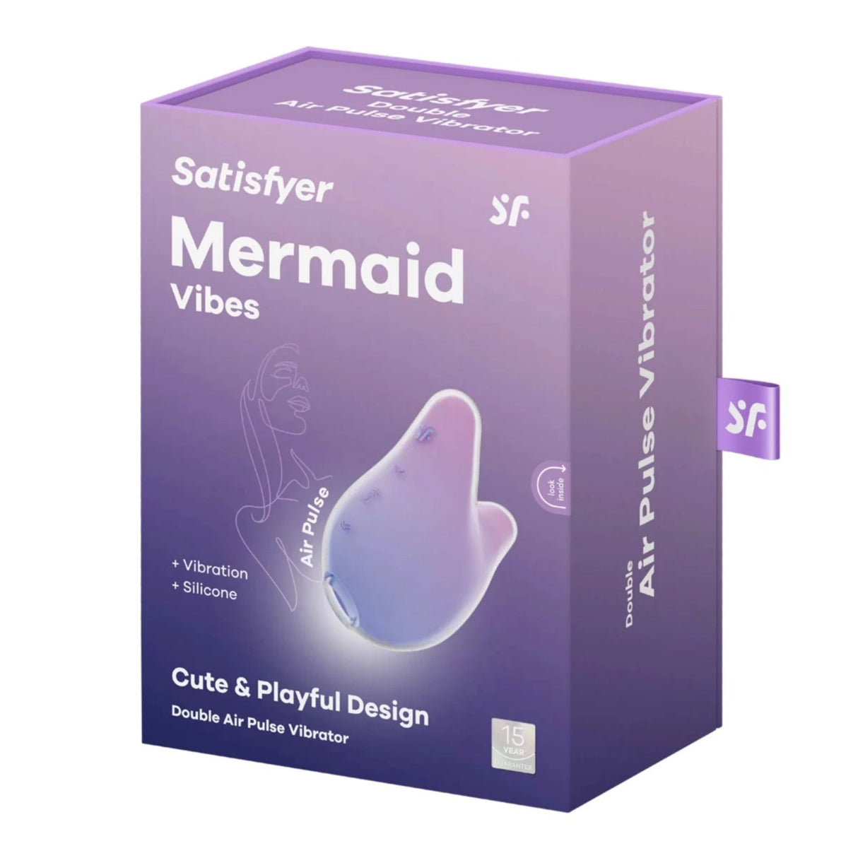 Satisfyer Mermaid Vibes Double Air Pulse Vibrator Violet Pink