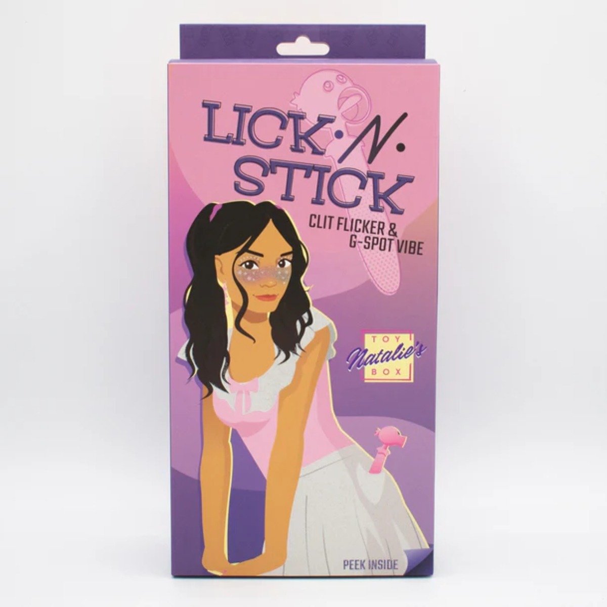 Like A Kitten Lick N Stick Clit Flicker G-Spot Vibrator Pink