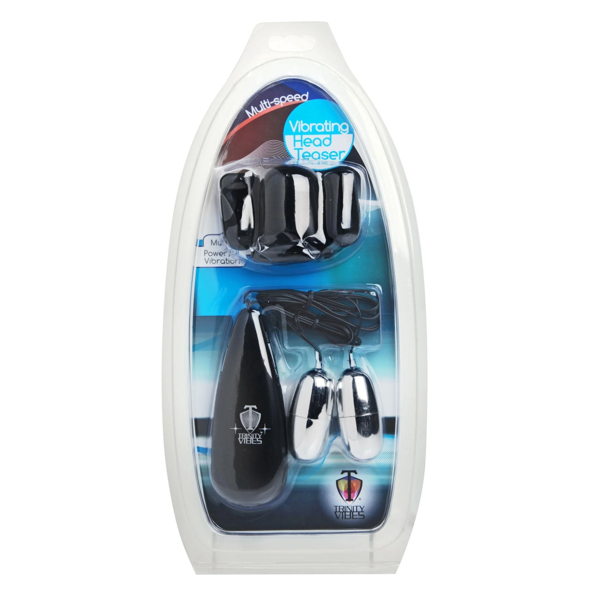 Trinity For Men Multi Speed Vibrating Penis Head Teaser Black