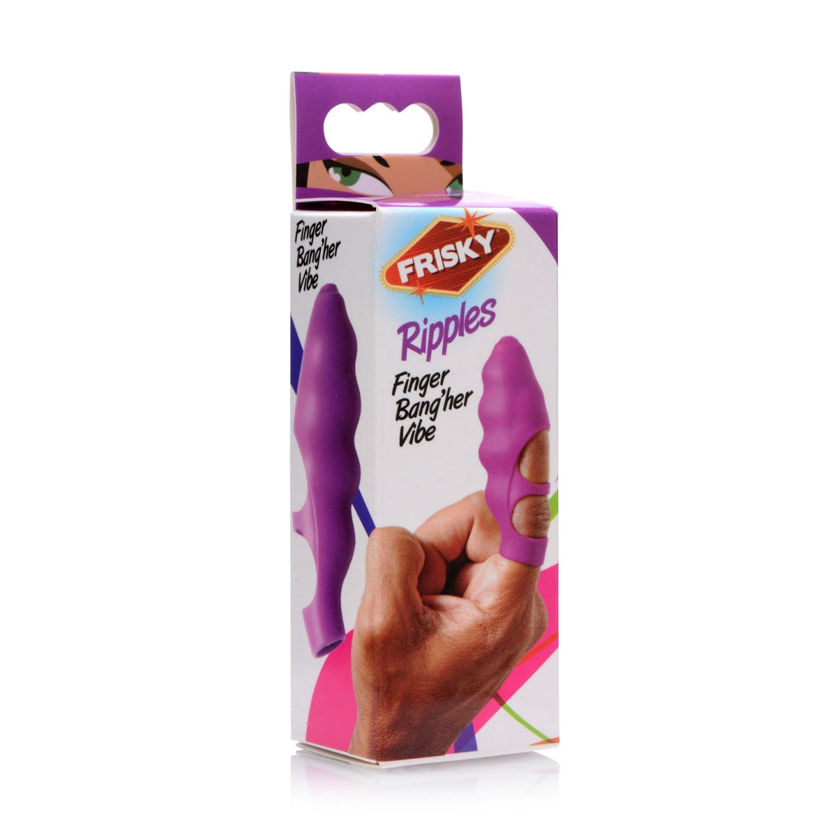 Frisky Ripples Finger Bang Her Vibrator Purple