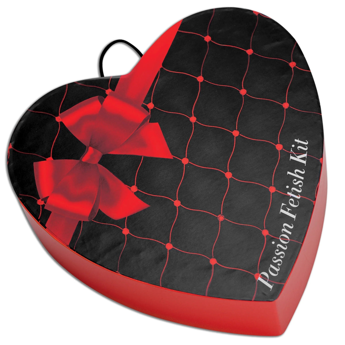 Frisky Passion Fetish Kit With Heart Gift Box Black Red
