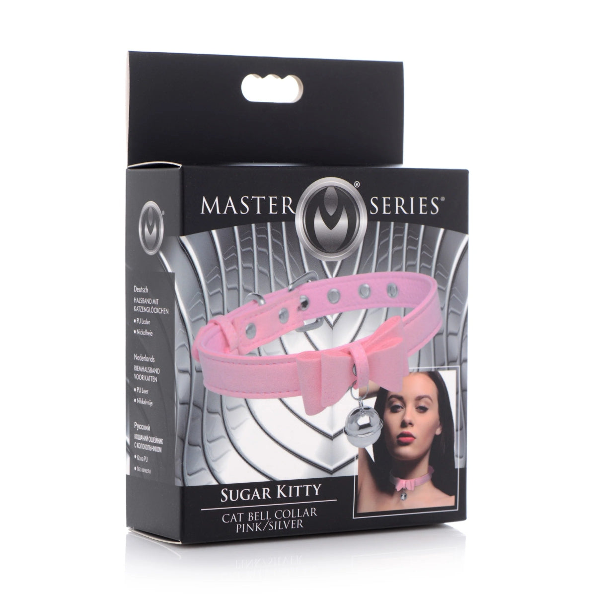 Master Series Sugar Kitty Cat Bell Collar Pink Silver