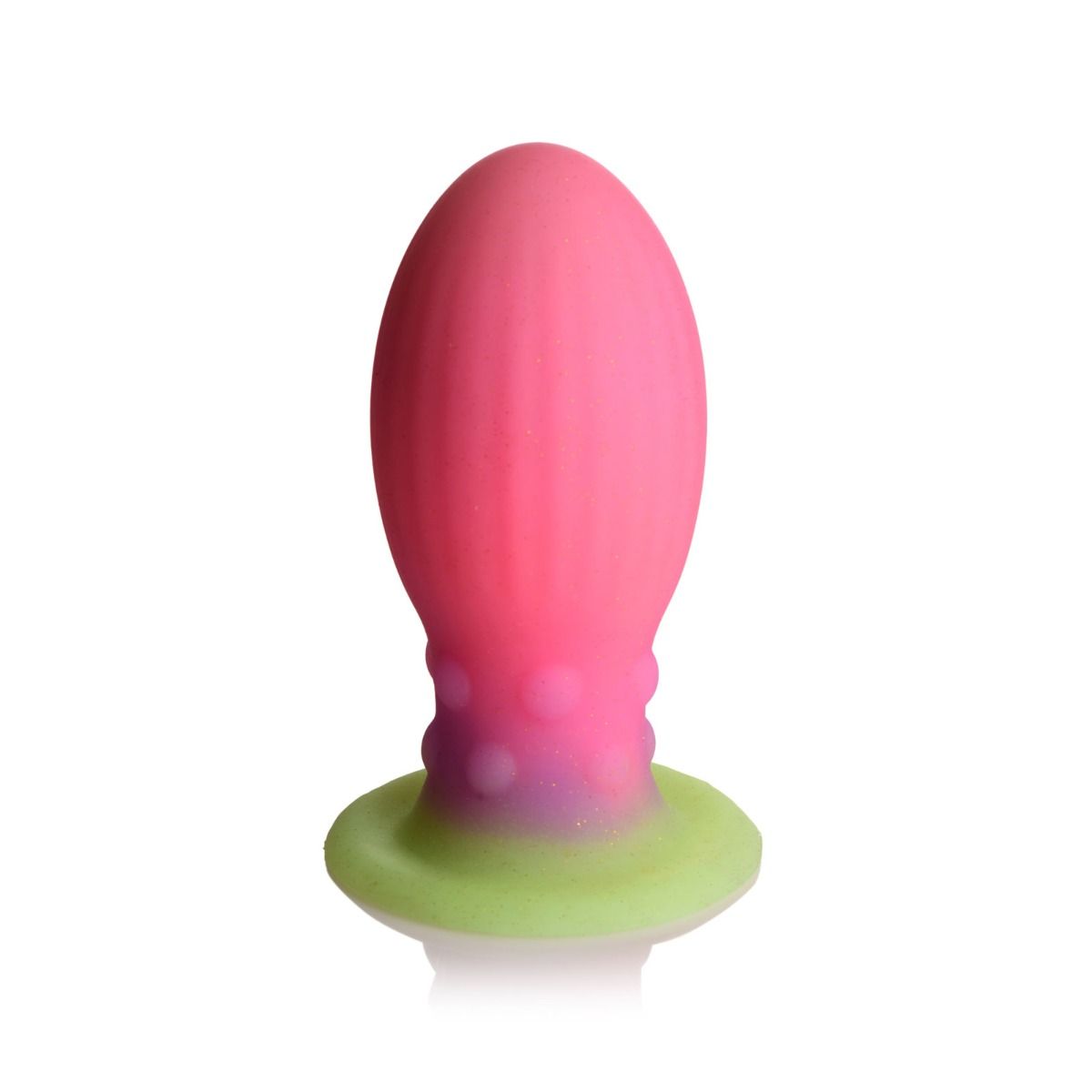 Creature Cocks Xeno Egg Glow In The Dark Silicone Butt Plug Pink - Simply Pleasure