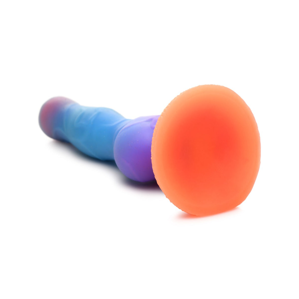 Creature Cocks Space Cock Glow In The Dark Alien Silicone Dildo Blue Purple - Simply Pleasure
