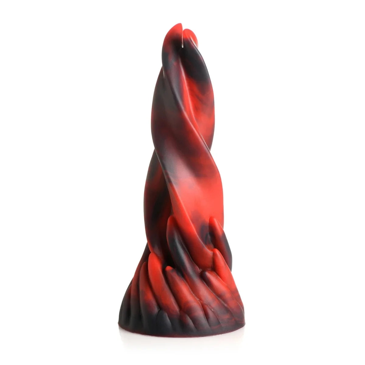 Creature Cocks Hell Kiss Twisted Tongues Silicone Dildo Red Black - Simply Pleasure