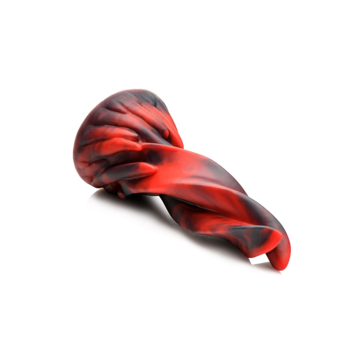 Creature Cocks Hell Kiss Twisted Tongues Silicone Dildo Red Black - Simply Pleasure