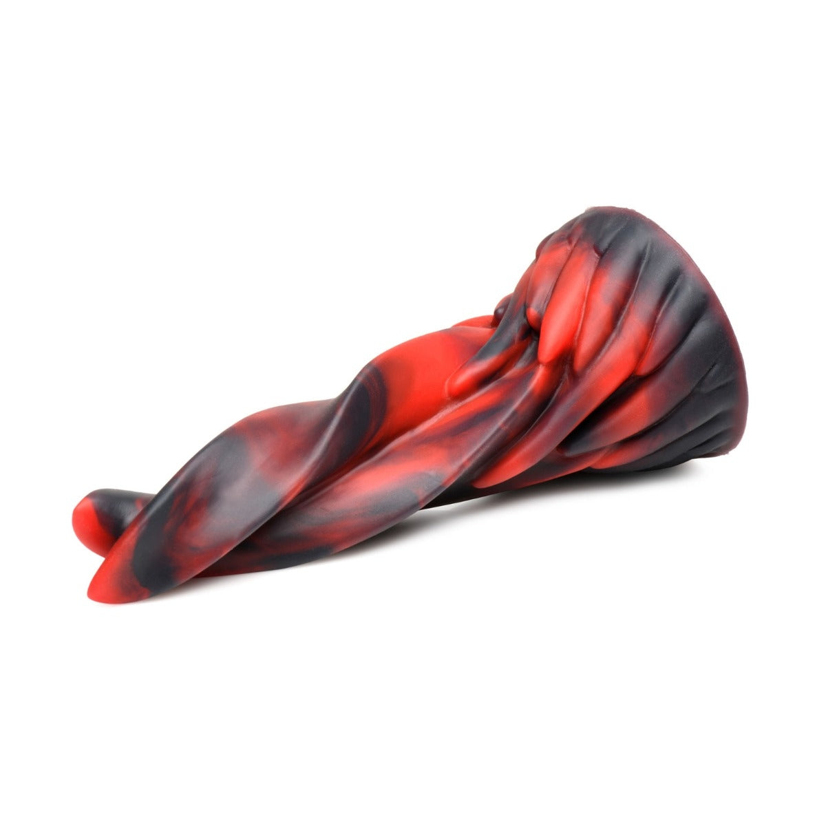 Creature Cocks Hell Kiss Twisted Tongues Silicone Dildo Red Black - Simply Pleasure