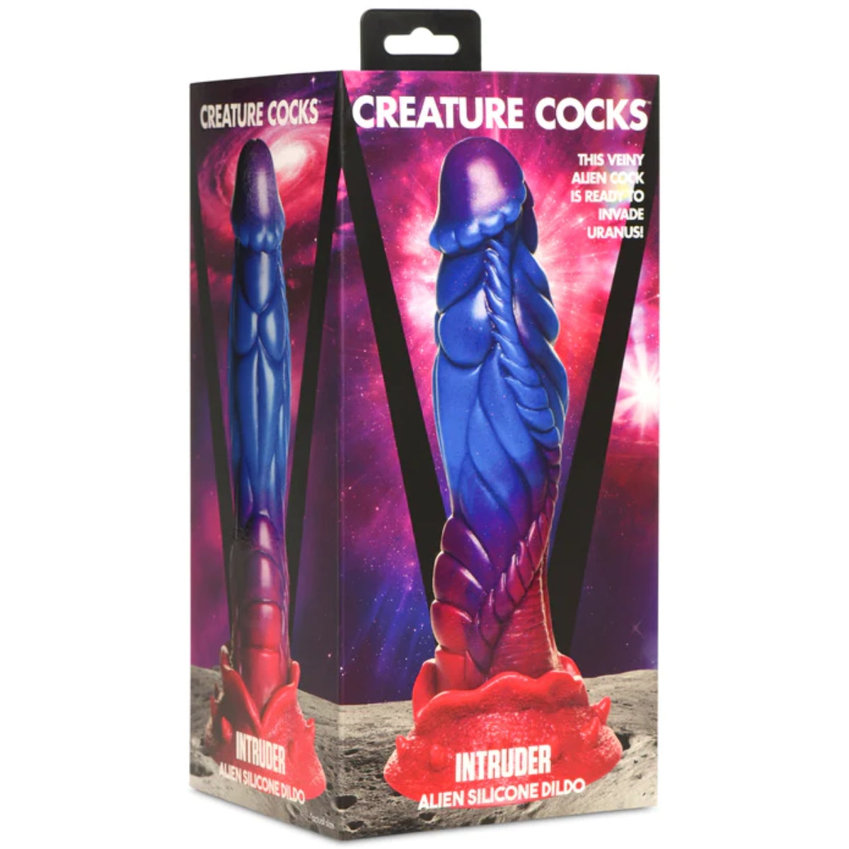Creature Cocks Intruder Alien Silicone Dildo Purple Blue Pink - Simply Pleasure