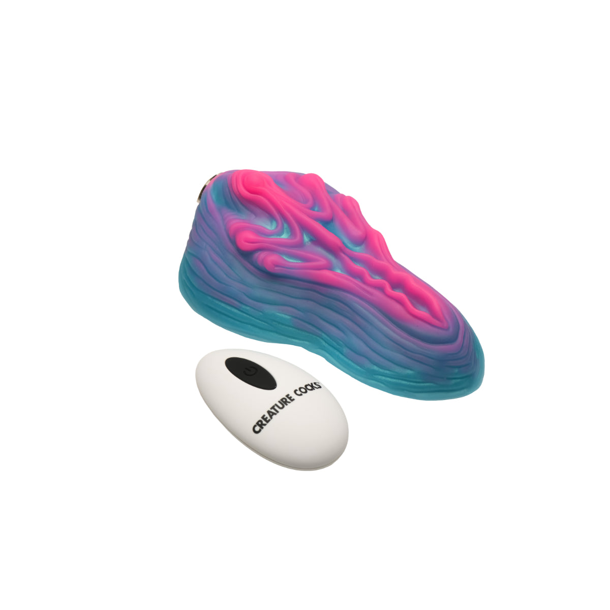 Creature Cocks Vulvaron Vibrating Silicone Grinder Pink Blue