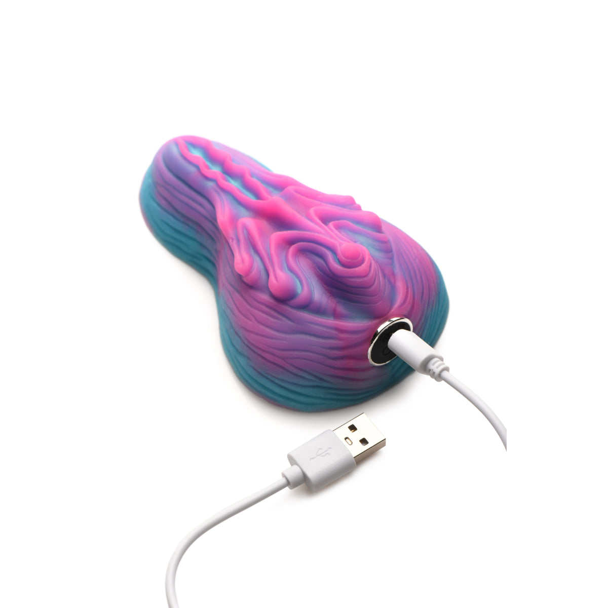 Creature Cocks Vulvaron Vibrating Silicone Grinder Pink Blue