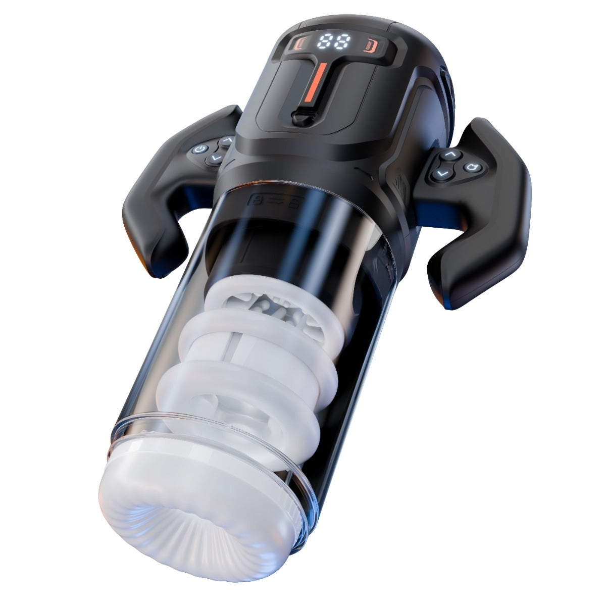 Amovibe Turbo Thrusting & Rotating Male Masturbator Black
