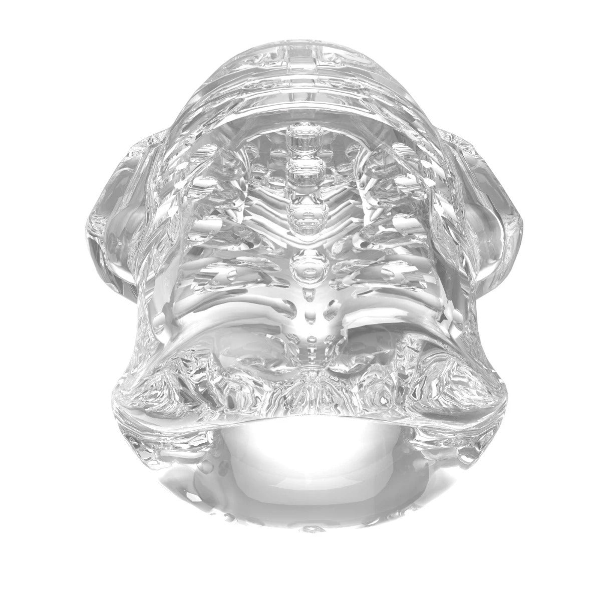 Amovibe Alpha Sucking & Vibrating Male Masturbator Black Clear