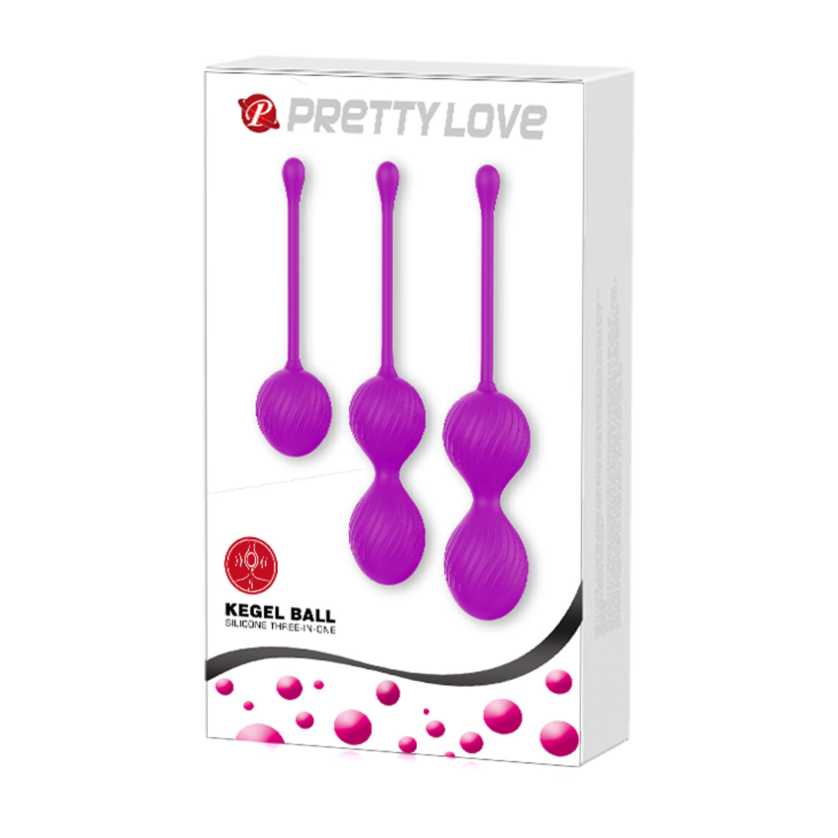 Pretty Love Kegel Ball 3 Piece Training Set Purple