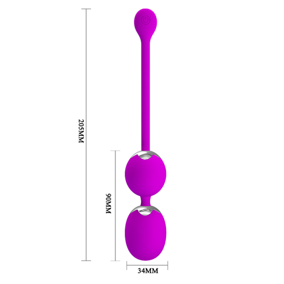 Pretty Love Willie Remote Control Vibrating Kegel Ball Purple
