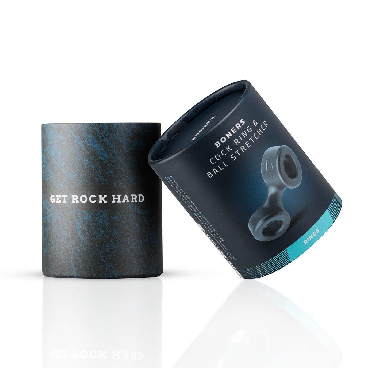 Boners Cock Ring And Ball Stretcher Grey - Simply Pleasure