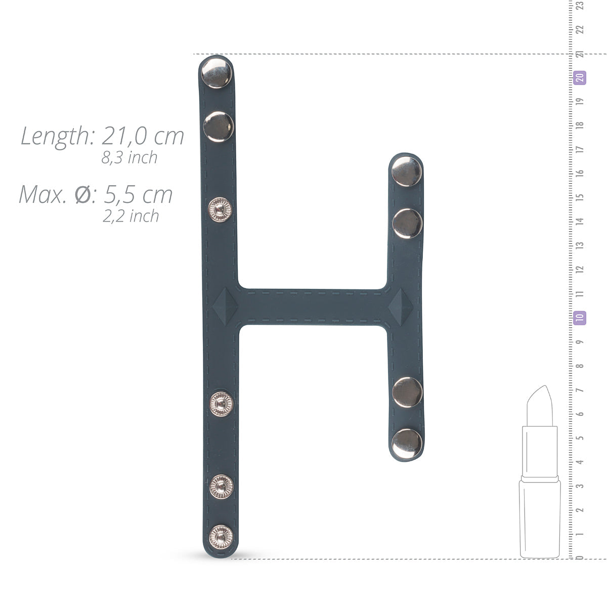 Boners T-Shape Ball Splitter Grey - Simply Pleasure