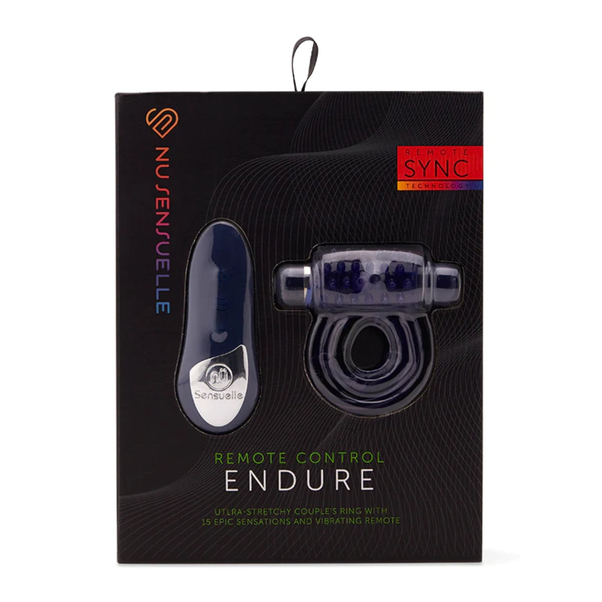 Nu Sensuelle Endure Remote Control Vibrating Cock Ring Blue