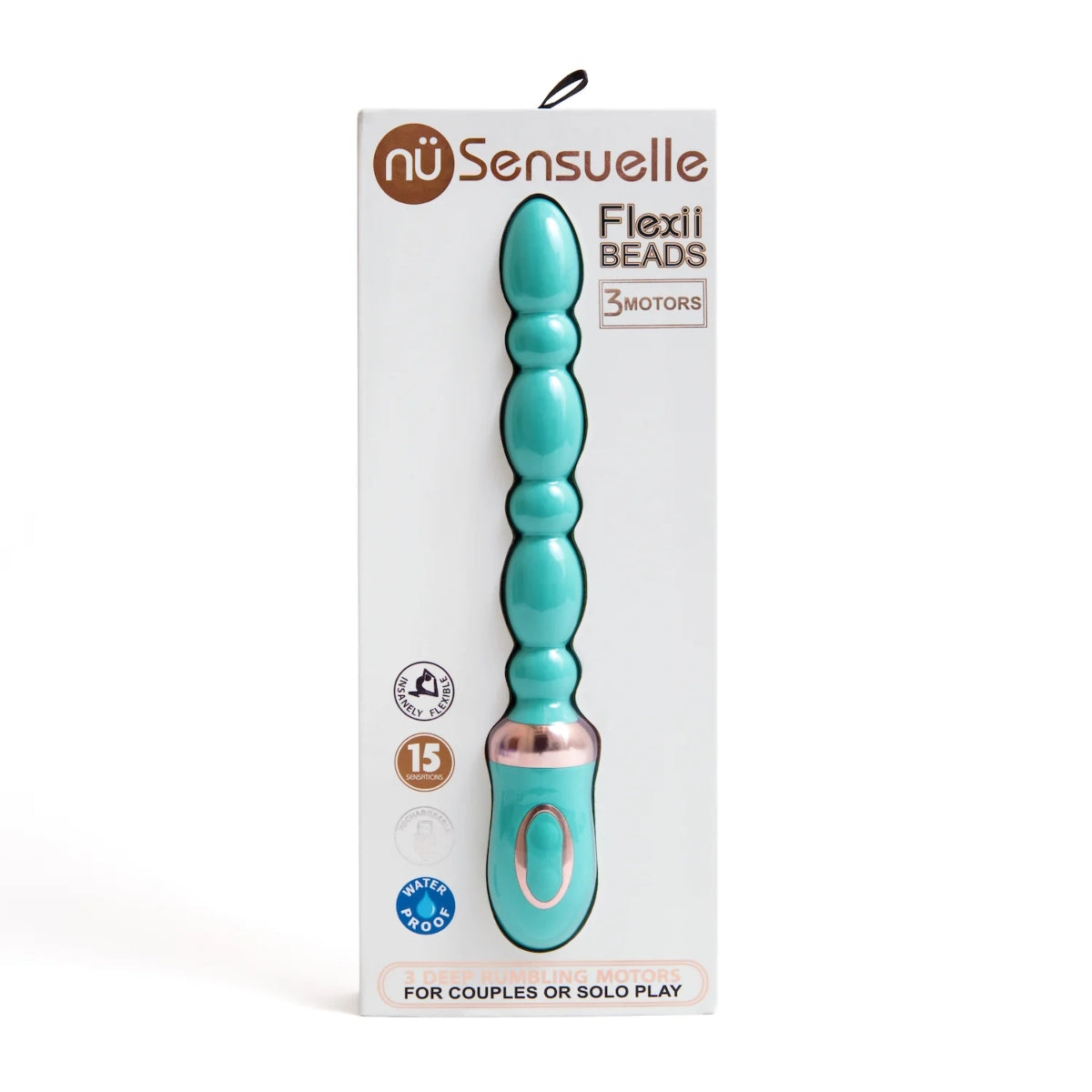 Nu Sensuelle Flexii Anal Beads Electric Blue