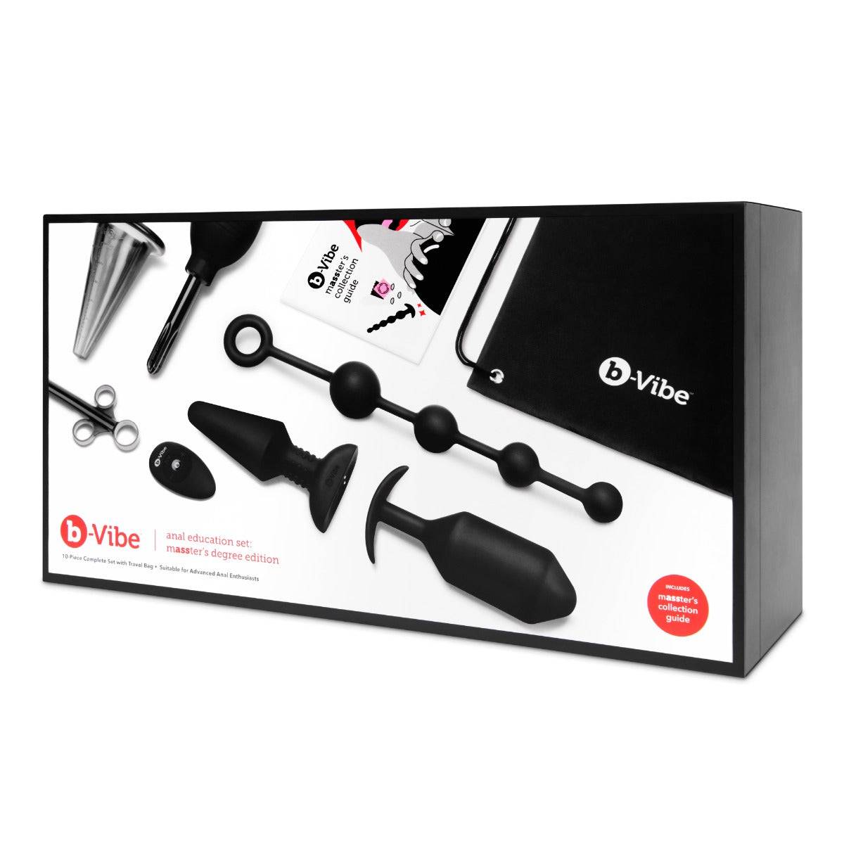 b-Vibe Anal Education Set - MASSter's Degree Edition Black - Simply Pleasure