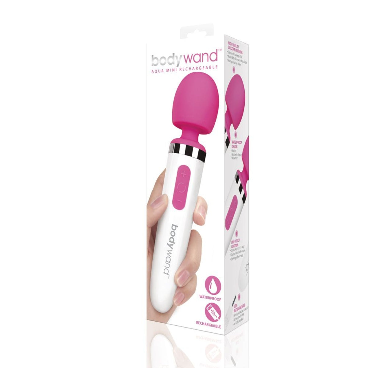 Bodywand Aqua Mini Rechargeable Vibrating Wand Pink - Simply Pleasure