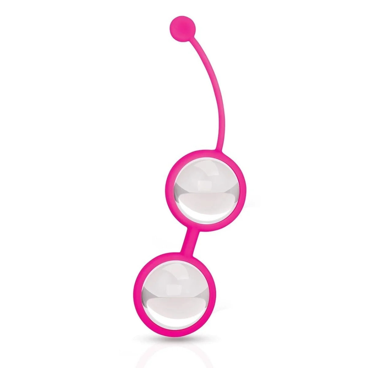 Bodywand Squeeze Weighted Crystal Kegel Toner Balls Clear Pink