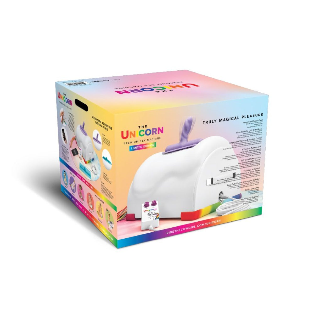 The Cowgirl Unicorn Premium Sex Machine White