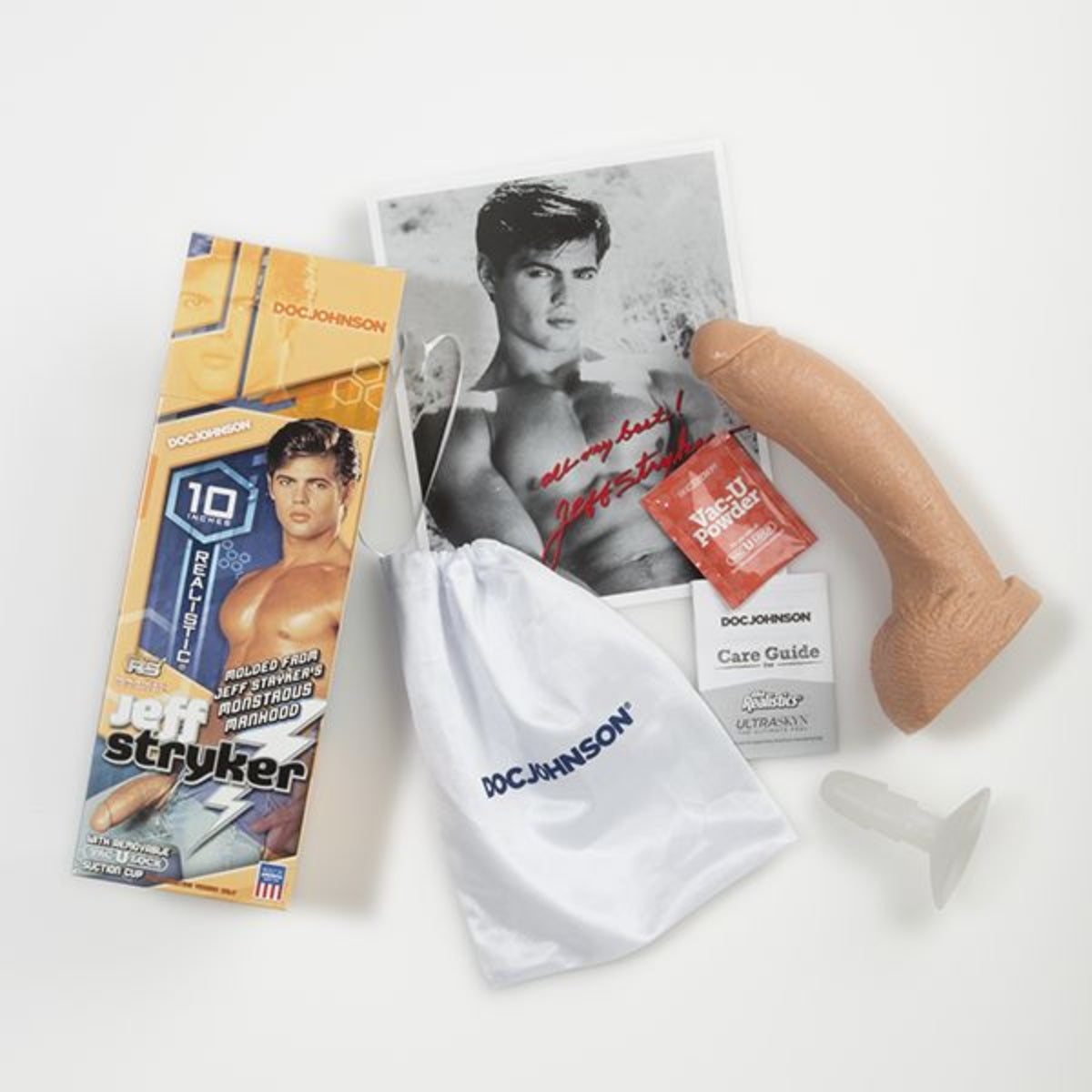 Signature Cocks Jeff Stryker Firmskyn Vac-U-Lock Dildo Pink 10 Inch