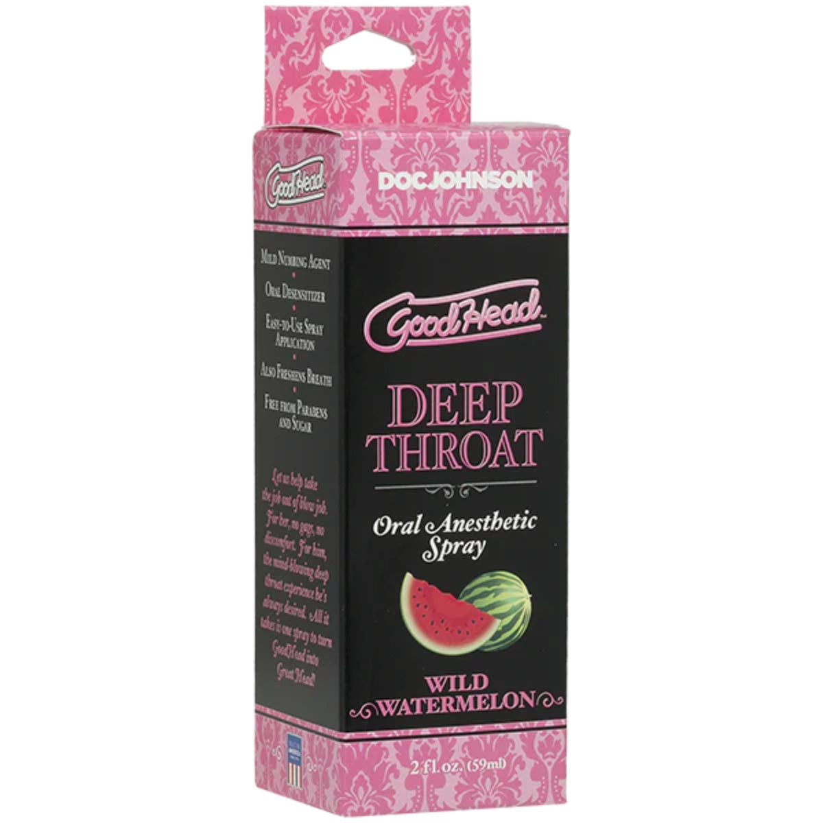 GoodHead Deep Throat Oral Anesthetic Spray Wild Watermelon 2oz