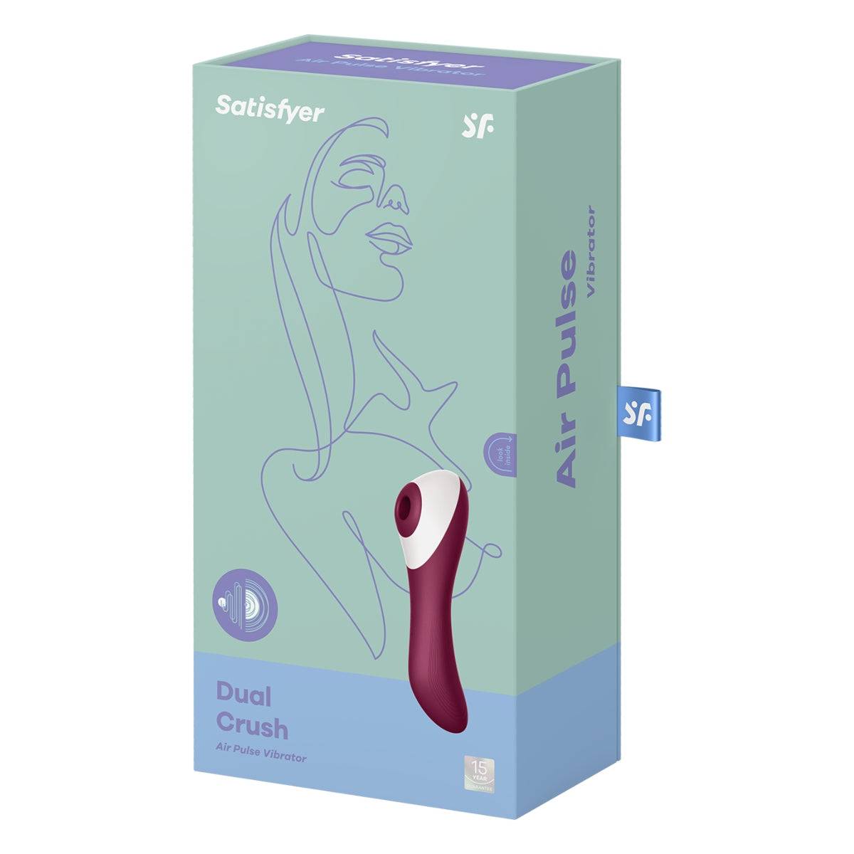 Satisfyer Dual Crush Air Pulse Vibrator Deep Pink
