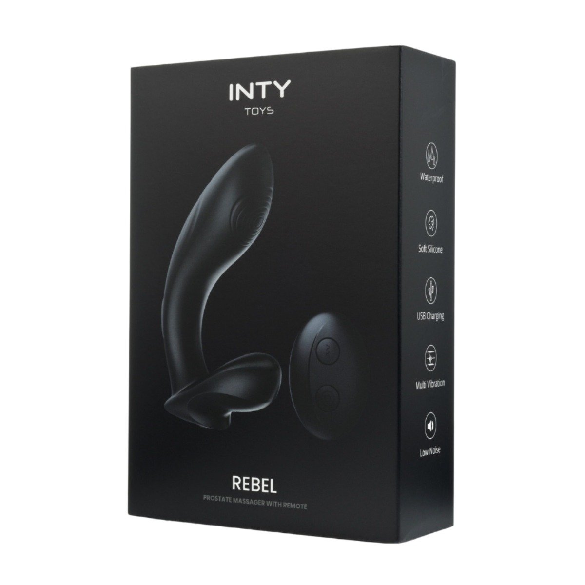 INTY Toys Rebel Prostate Massager With Remote Black