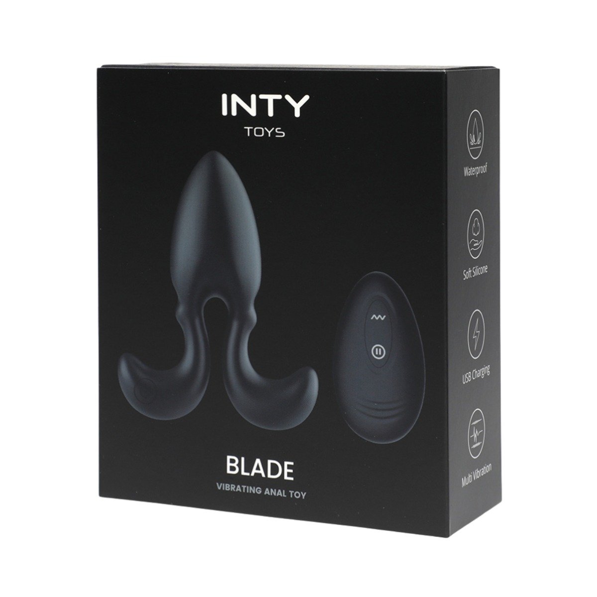 INTY Toys Blade Vibrating Anal Plug Black