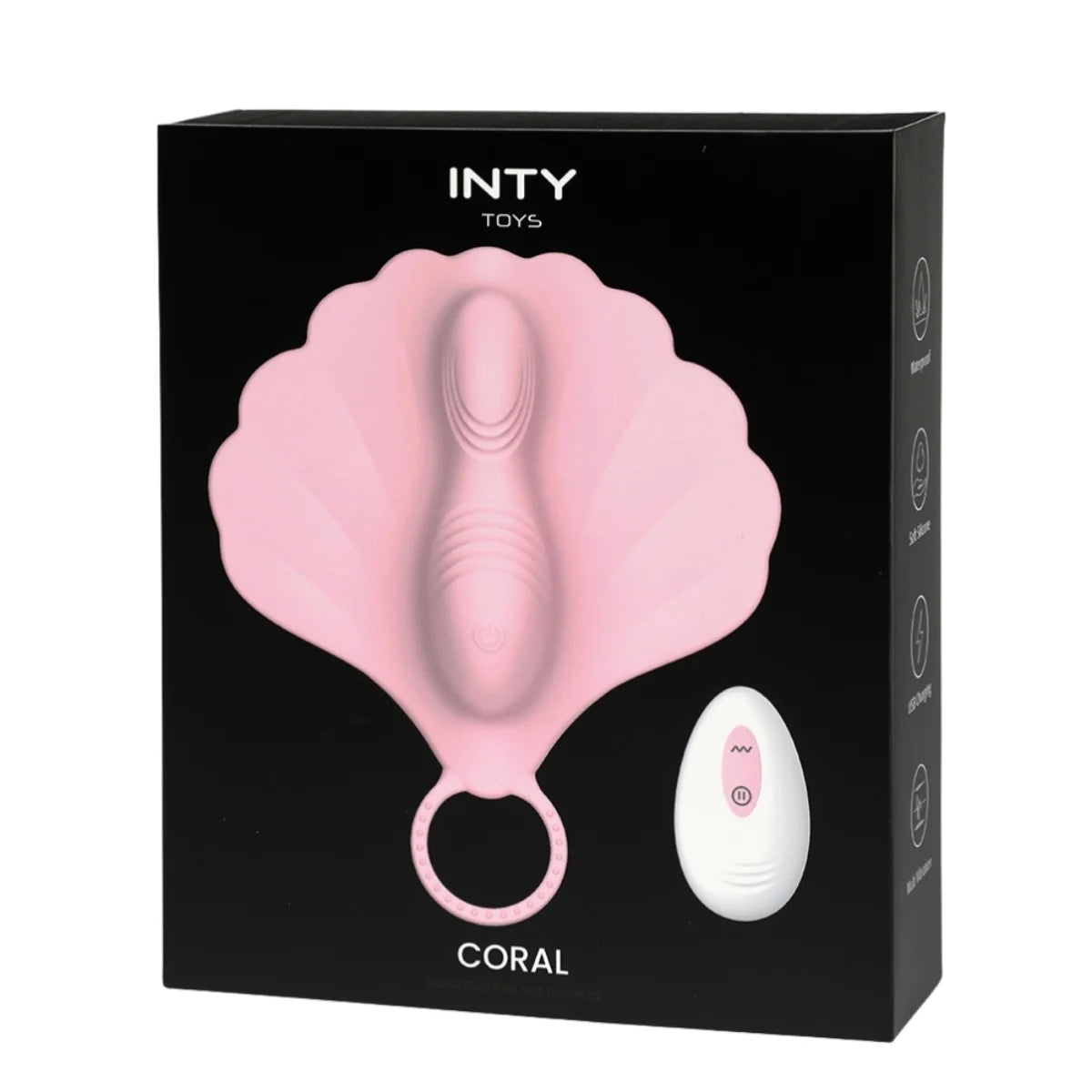INTY Toys Coral Lay On Vibrator Pink