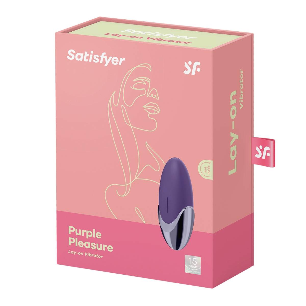 Satisfyer Purple Pleasure Lay On Vibrator Violet