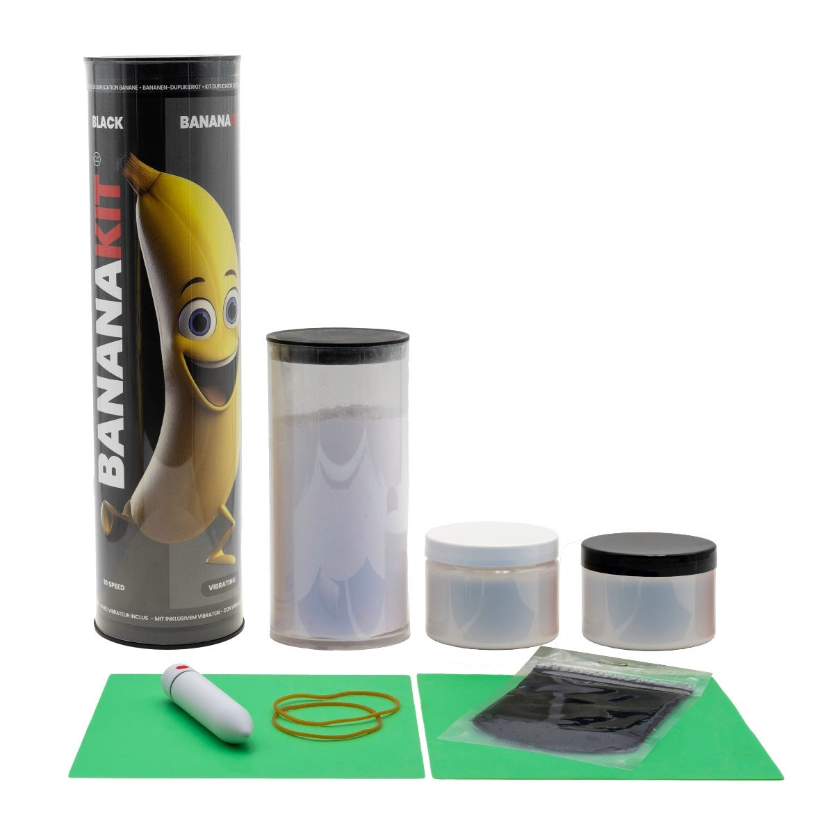 Banana Kit Penis Moulding Kit With Vibrator Black