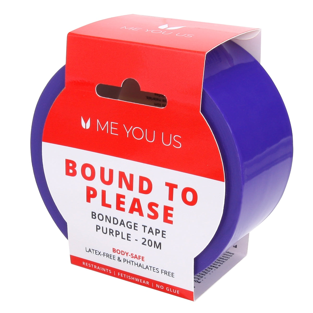Me You Us Bound To Please Bondage Tape Purple 20m