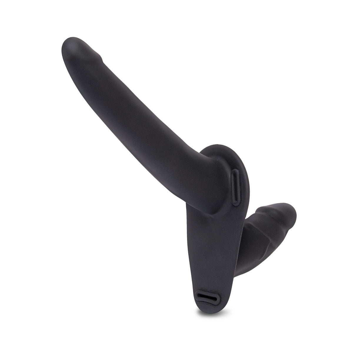Lux Fetish Silicone Strap-On Harness Dildo Black