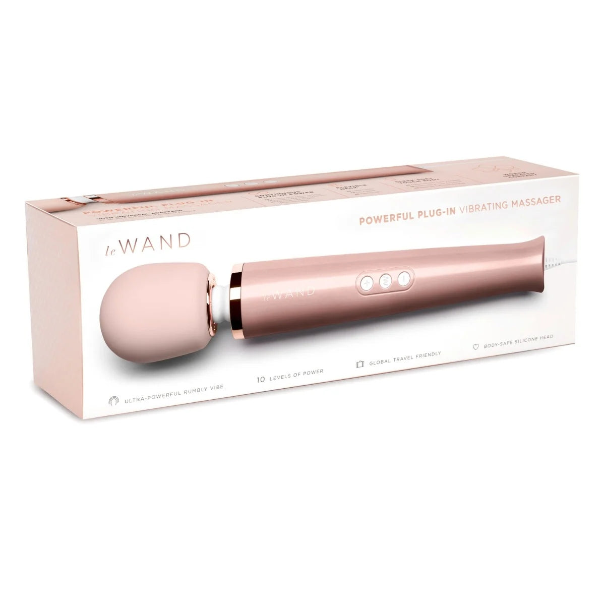 Le Wand Powerful Plug In Wand Massager Rose Gold