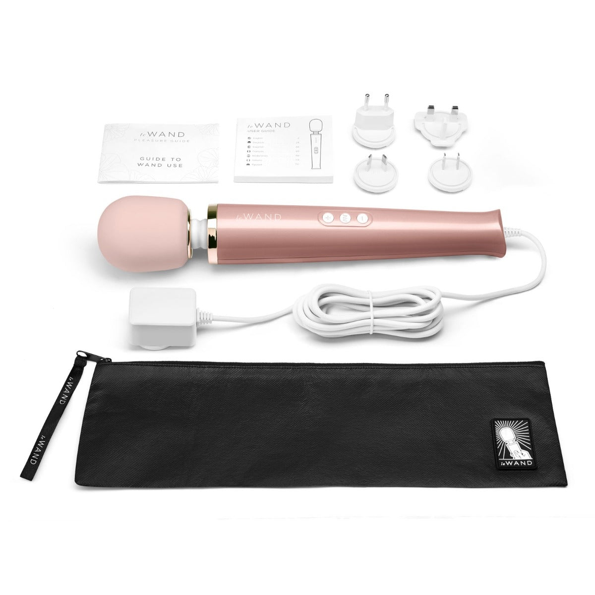 Le Wand Powerful Plug In Wand Massager Rose Gold