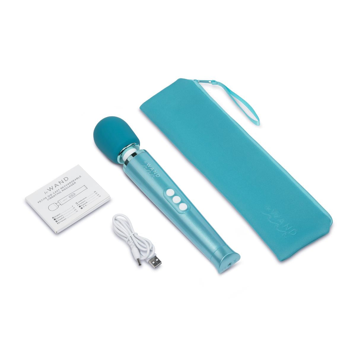 Le Wand Dive Submersible Rechargeable Vibrating Wand Massager Blue